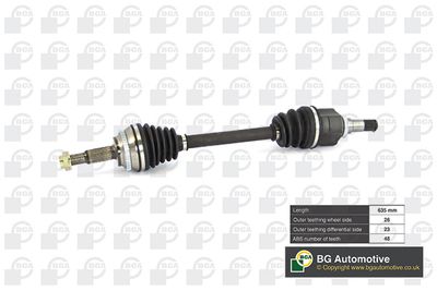 Полуось левая BGA DS7610L