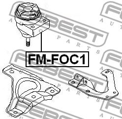Подушка двигателя правая FEBEST FMFOC1