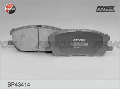 Колодки тормозные дисковые FENOX BP43414