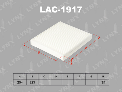 Фильтр салона LYNXauto LAC1917