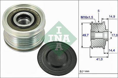 Шкив генератора INA 535010110