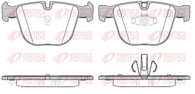 Колодки тормозные дисковые REMSA 089220
