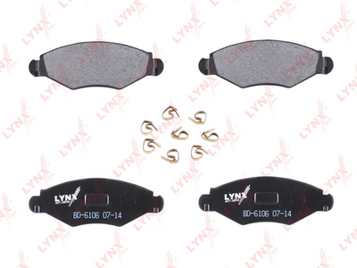 Колодки тормозные дисковые передние LYNXauto BD6106