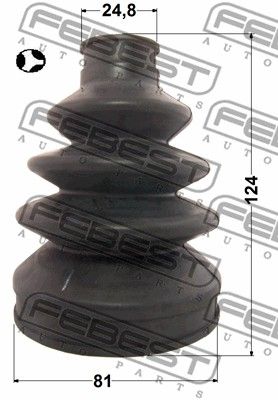 Пыльник ШРУС внутреннего комплект FEBEST 1915E60T