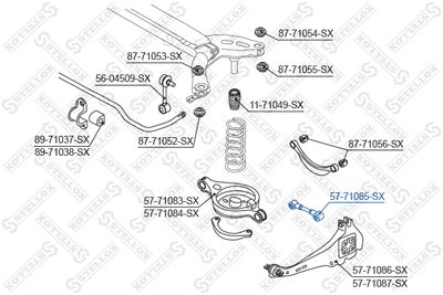 Рычаг задней подвески нижний STELLOX 5771085SX