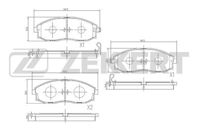 Колодки тормозные дисковые передние Zekkert BS1785