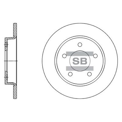 Диск тормозной SANGSIN SD4419