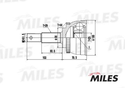 ШРУС наружный Miles GA20340