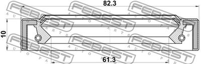 Сальник привода FEBEST 95IAS63821010R