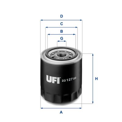 Фильтр масляный UFI 2312700