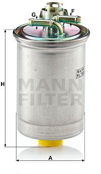 Фильтр топливный MANN-FILTER WK823