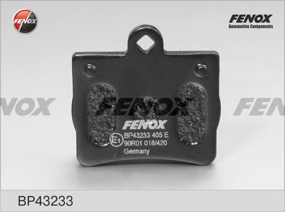 Колодки тормозные дисковые FENOX BP43233