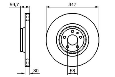 Диск тормозной BOSCH 0986479260