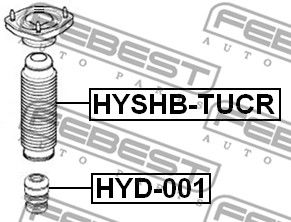 Пыльник амортизатора переднего Hyundai/Kia 553252E000