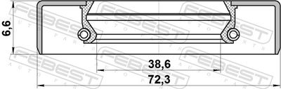 Сальник NISSAN 43232EB70A