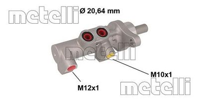 Цилиндр тормозной главный METELLI 050846