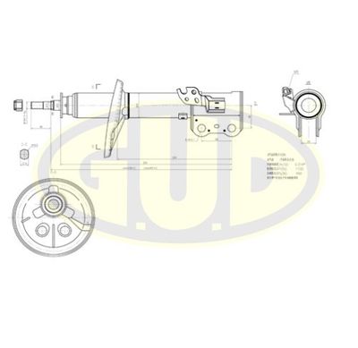 Амортизатор передний G.U.D GSA333197