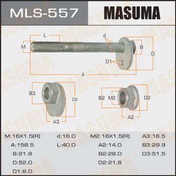 Болт-эксцентрик Masuma MLS557