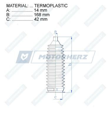 Пыльник рулевой рейки MotorHerz RDZ0083MG