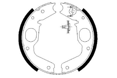 Колодки тормозные барабанные BOSCH 0986487719