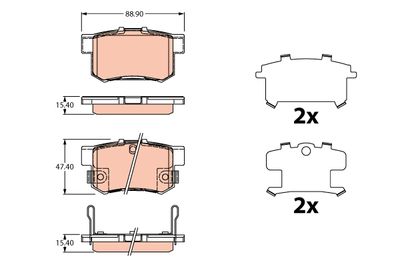 Колодки тормозные дисковые TRW GDB3516