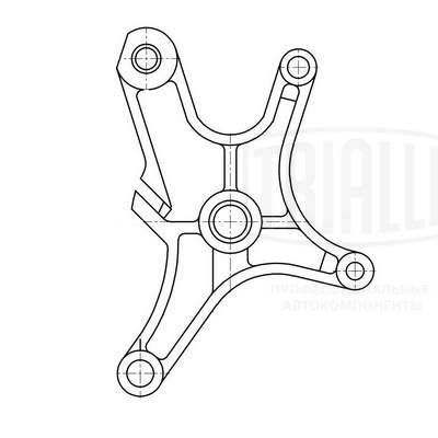 Ролик натяжителя ремня ГРМ TRIALLI CM6070