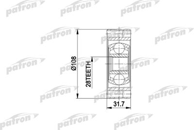 ШРУС PATRON PCV3024