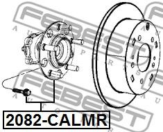 Ступица задняя FEBEST 2082CALMR