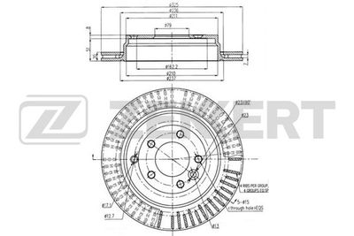 Диск тормозной задний Zekkert BS5778