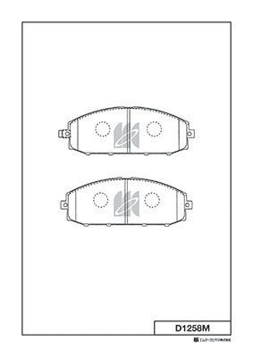 Колодки тормозные передние MK KASHIYAMA D1258M