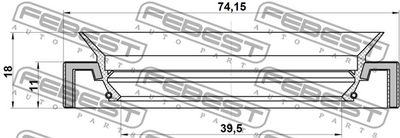 Сальник привода FEBEST 95HAY41741118C