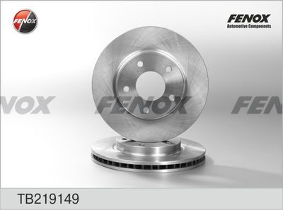 Диск тормозной передний вентилируемый FENOX TB219149