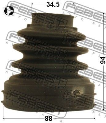 Пыльник ШРУС внутреннего комплект FEBEST 2115CA220RHT