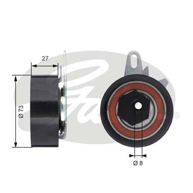 Ролик ремня приводного GATES T43047