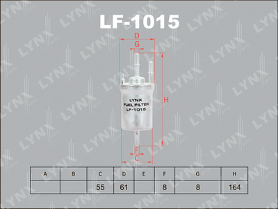 Фильтр топливный LYNXauto LF1015