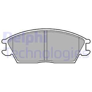 Колодки тормозные дисковые передние DELPHI LP704