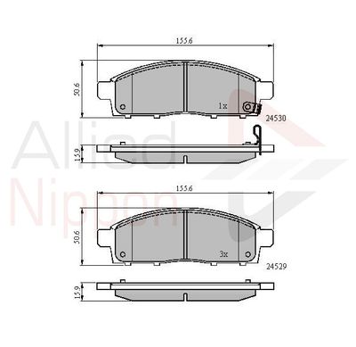 Колодки тормозные дисковые передние ALLIED NIPPON ADB31584