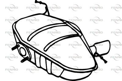 Глушитель задняя часть POLMOSTROW 1440