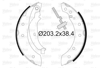 Колодки тормозные барабанные VALEO 562581