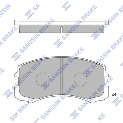 Колодки тормозные дисковые SANGSIN SP1255