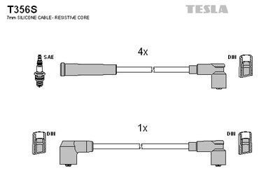 Провода зажигания TESLA T356S