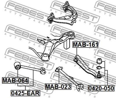 Сайлентблок FEBEST MAB161
