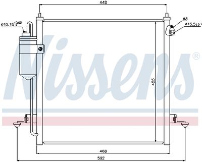 Радиатор кондиционера NISSENS 940068