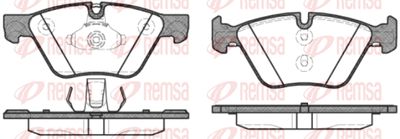 Колодки тормозные передние REMSA 105230