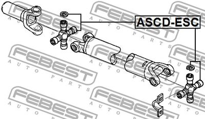 Крестовина карданного вала FEBEST ASCDESC