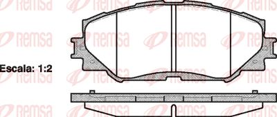 Колодки тормозные передние REMSA 123200