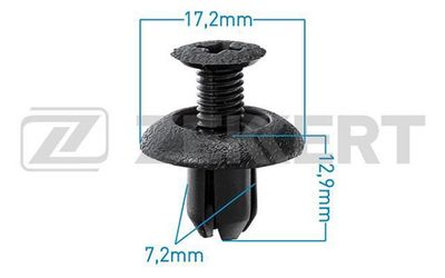 Клипса крепежная Zekkert BE1133