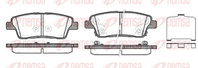 Колодки тормозные дисковые REMSA 145802