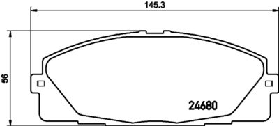 Колодки тормозные дисковые передние Nisshinbo NP1059SC