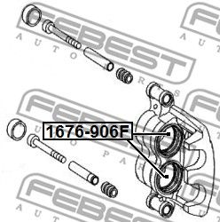 Поршень суппорта тормозного переднего FEBEST 1676906F
